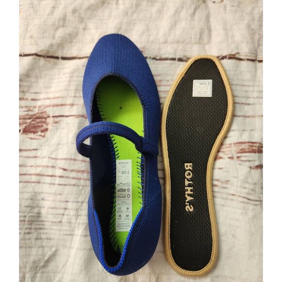 Rothy's The Square Mary Jane Flats Size 5.5 - Picture 5 of 6